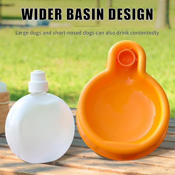 Foldable Pet Outdoor Camping Drinking Water Bottle Dog Cat Travel Portable Water Dispenser Small Large Capacity (Mint Green, Small)
