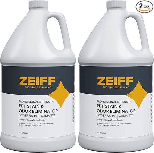 Pet Stain and Odor Remover - Pet Odor Eliminator for Home and Professional Use - Pet Urine Enzyme Cleaner to Break Up Tough Stains - Carpet Stain Remover for Dog Urine and Cat Pee, Feces, Fluids