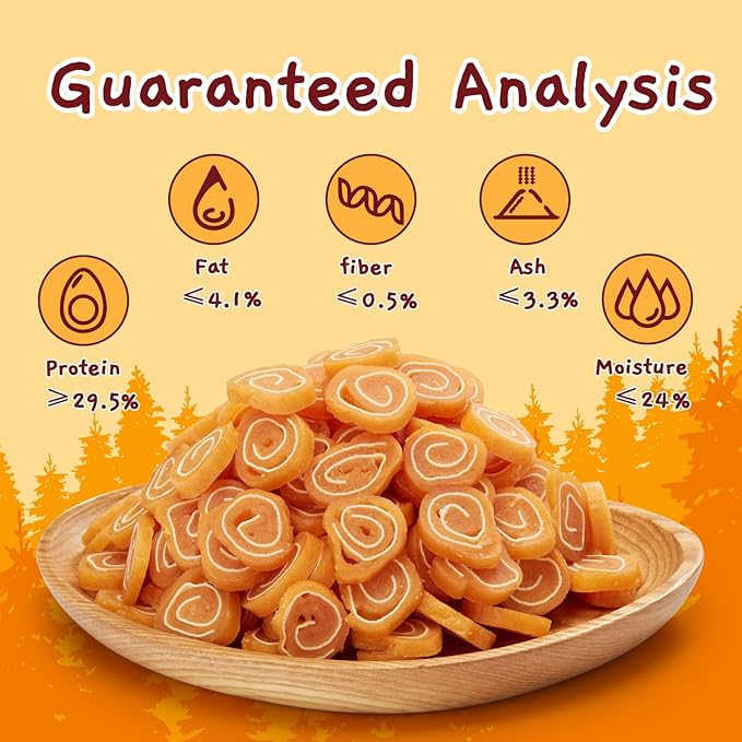 Jungle Calling Soft Chicken & Codfish Cat & Dog Treats, High Protein Pet Snacks for Small & Medium Dogs & Cats, Chewy Chicken Sushi Dog Training Treats, 10.6 oz