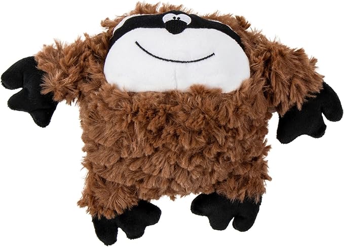 goDog PlayClean Sloth Squeaky Plush Dog Toy with Odor-Eliminating Essential Oils, Chew Guard Technology - Brown, Large