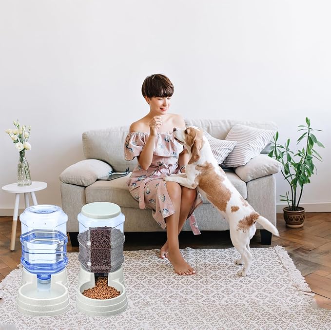 Automatic 6L Large Capacity Dog and Cat Water Dispenser Station,Pet Water Feeder Dispenser,Animal Automatic Gravity Water Drinking Fountain Bottle for Small to Large Dogs and Cats