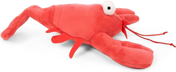goDog Action Plush Lobster Animated Squeaky Dog Toy, Chew Guard Technology - Red, One Size