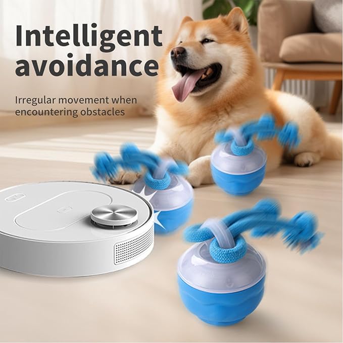 Smart Chase Pet Toy Ball, Yobensun Dog Toy, Interactive Dog Ball, Automatic Chase Modes, Chew-Proof Rechargeable Smart Jumping Ball Dogs Toy for Boredom&Daily Training