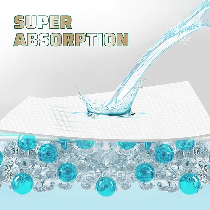 IMMCUTE Male Dog Wraps 50 Ct, Medium Size, Male Dog Diapers Disposable, Super Absorbent Leak-Proof Doggy Diapers,Belly Bands for Dogs with Wetness Indicator, Ideal for Indoor, Outdoor