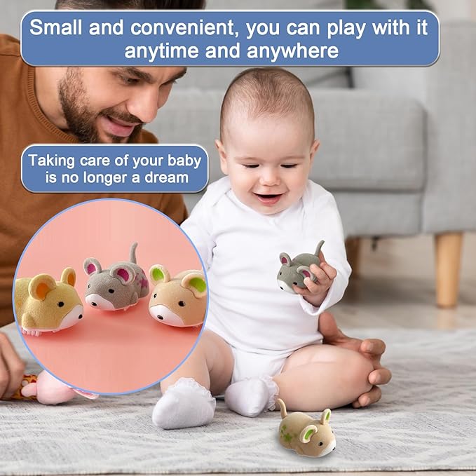 OHGOSH Vibrating Hamster, Electric Walking Hamster Toys, As A Novelty House Pet for Your Child，This Would Also Make Lovely（Children's Version （3 PCS））