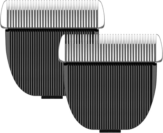 2 Pack Dog Grooming Replacement Blades Compatible with ONEISALL Dog Low Noise Dog Clipper & Dog Hair Vacuum Clipper,Made of Stainless Steel Pet Clipper Blade (Size 30 1/50"(0.5mm))