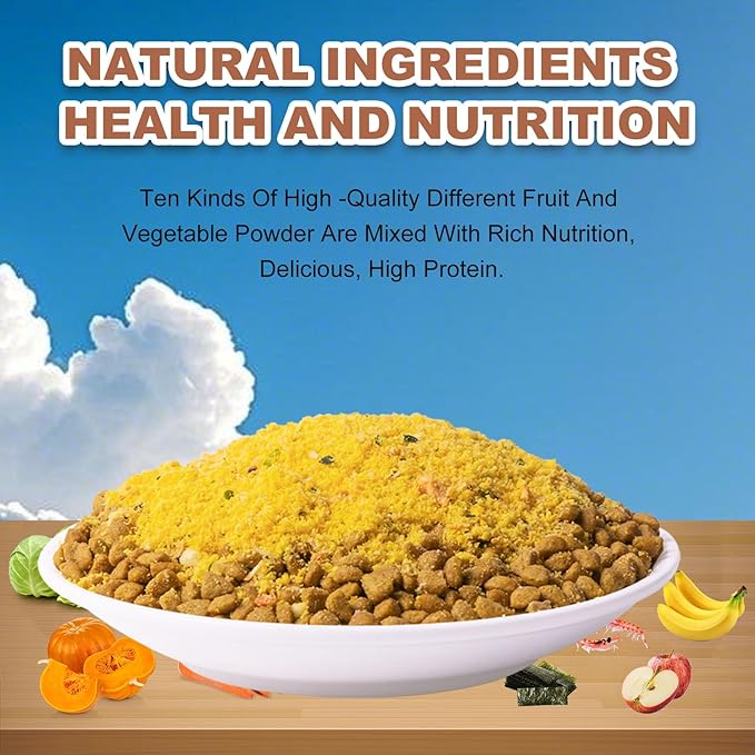 Freeze-Dried Dog Food Topper - Natural High Protein Mix with Fruits, Vegetables & Egg Yolk Powder for Picky Eaters (8 oz)
