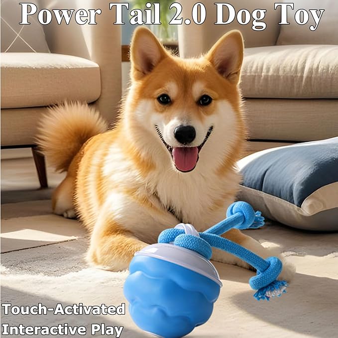 Smart Chase Pet Toy Ball, Yobensun Dog Toy, Interactive Dog Ball, Automatic Chase Modes, Chew-Proof Rechargeable Smart Jumping Ball Dogs Toy for Boredom&Daily Training