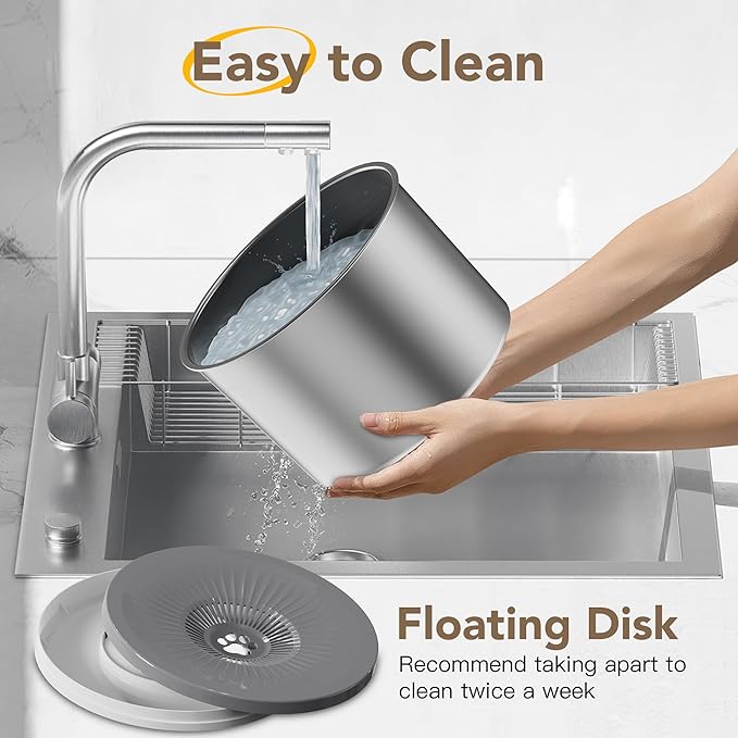 1.6 Gallon Dog Water Bowl, 6.5L/220oz Stainless Steel No Spill Water Bowl for Large Dogs, Super Large Capacity Splash Proof Pet Slow Drinking Water Bowl with Anti-Slip Mat for Mess Drinkers