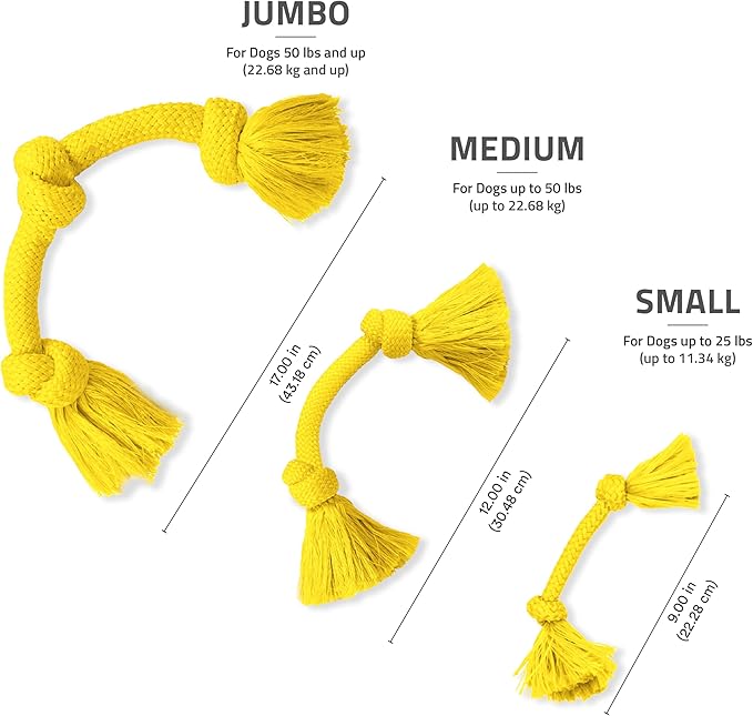 Playology Rope Toys for Dogs | Tug of War Dog Toy for Aggressive Chewers | Chicken Scented Dog Toys | Medium Rope Toy for Interactive Play