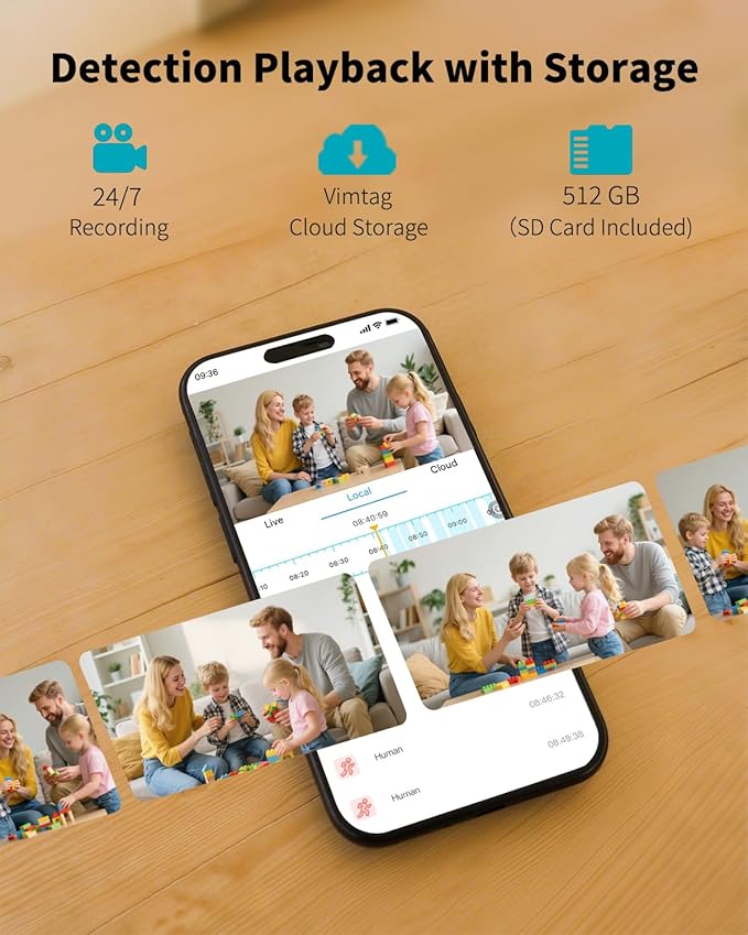 VIMTAG 5G/2.4G Indoor Security Camera, 2.5K Pet Camera with Speaker 360 Pan, Baby Cameras for Home Security Puppy Dog Cat, 2-Way Audio, Free AI Detection, Motion Tracking, IR Night Vision, w/Alexa