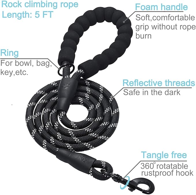 haapaw 2 Packs Martingale Dog Collar with Quick Release Buckle Reflective Dog Training Collars for Small Medium Large Dogs