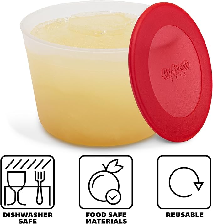 GoSports Pets PupsCream Parlor - Non-Slip Frozen Dog Treat & Ice Cream Holder