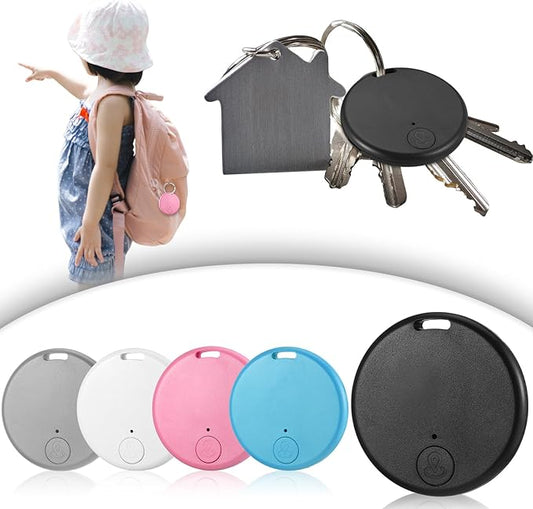 Konohan 5 Packs Portable GPS Tracking Mobile Tracking Anti Loss Smart Device Key Finder Locator GPS Finders Tracker Device for Pets Dog Cat Wallet Keychain Luggage, Alarm Reminder(Cute)