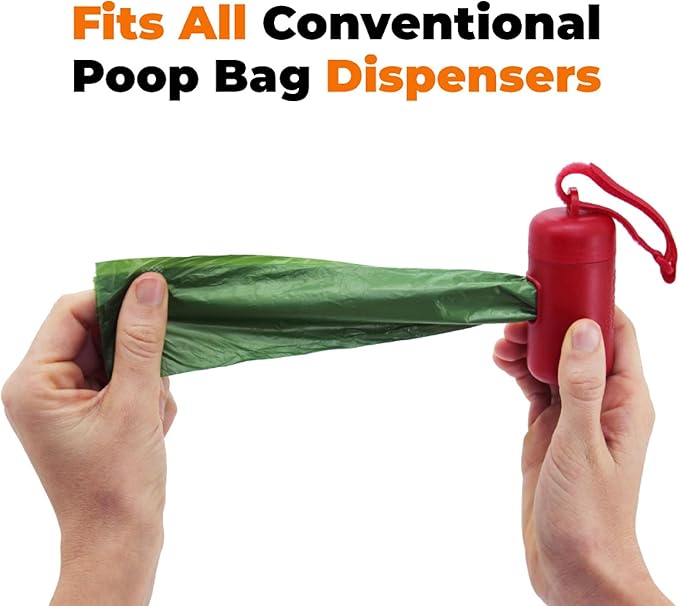 Best Pet Supplies Poop Bags for Dogs, 50% Post-Consumer Recycled Content dog waste bags on rolls, fits all poop bag holders for leashes - 600 Count, Green, Unscented