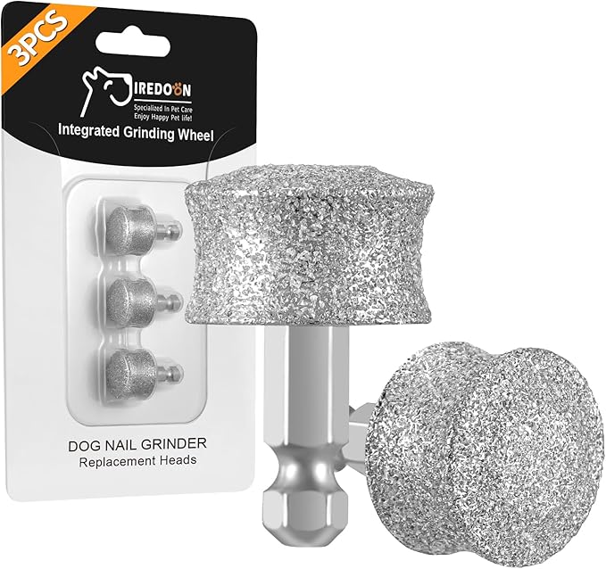 Dog Nail Grinder Replacement Head-Integrated Grinding Head for Casfuy and Most Brands, Highly Efficient, Safe and Durable (3pcs)
