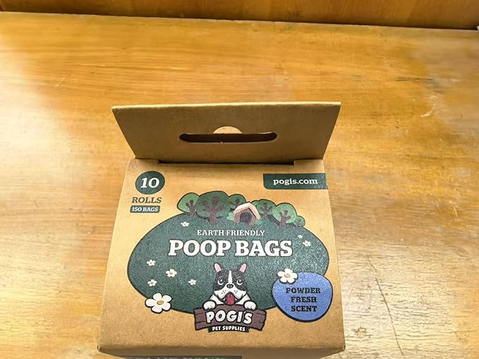 Pogi’s Dog Poop Bags – Leak-Proof & Extra Thick Pet Waste Bags (Unscented, 10 Rolls, 150-Count)
