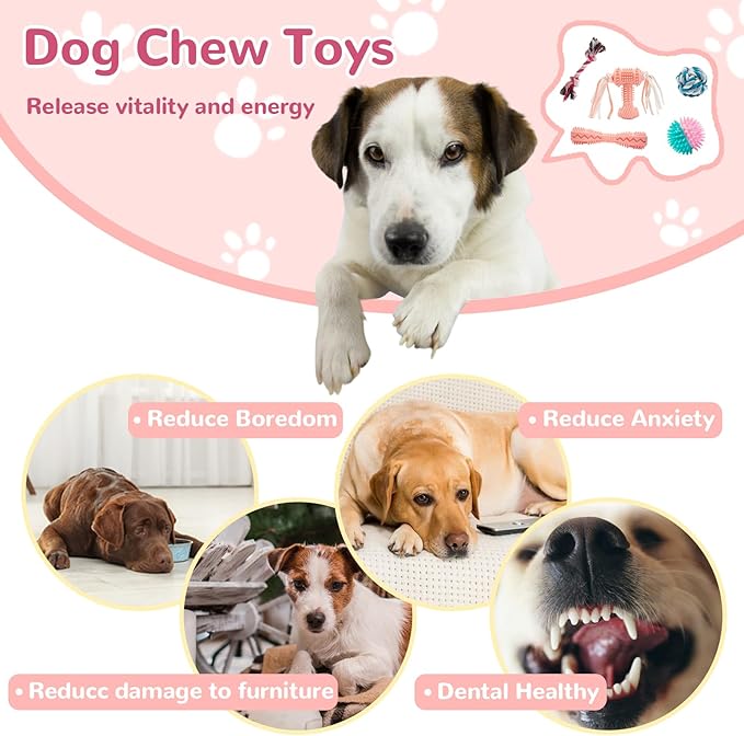18-Pack Puppy Teething Toys - Interactive, Busy & Boredom Relief for Small Dogs