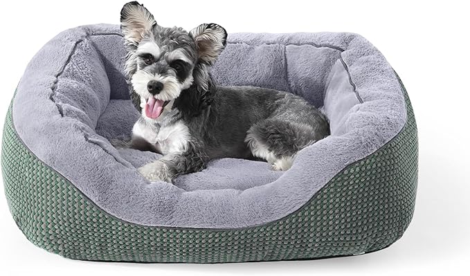 INVENHO Small Dog Bed Washable Orthopedic Calming Warming Durable Pet Bed with Anti-Slip Bottom