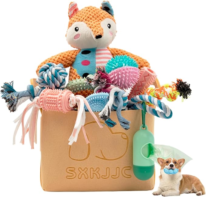 18-Pack Puppy Teething Toys - Interactive, Busy & Boredom Relief for Small Dogs