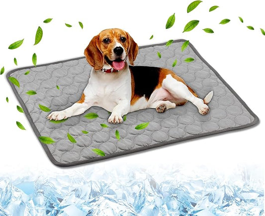 Dog Cooling Mat,2025 New Pet Cooling Mats,Washable Portable Pet Coolings Pad for Dogs & Cats Sleeping Mats for Summer,Portable Dog Cool Bed for Home & Outdoor, Keep Cool(L)