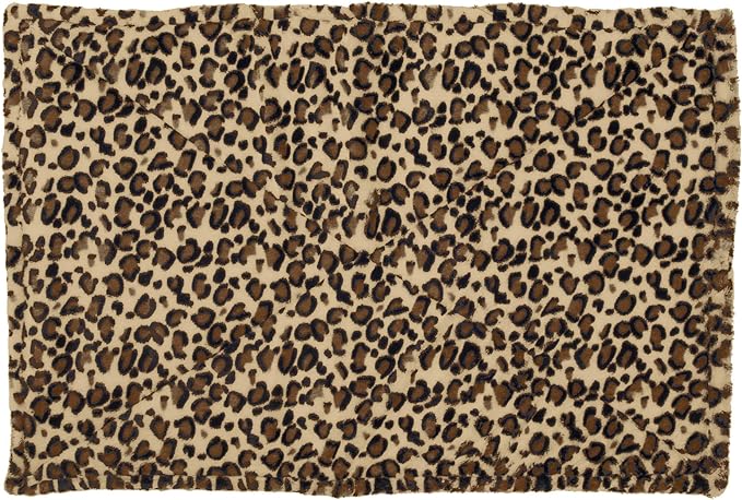 Furhaven ThermaNAP Self-Warming Cat Bed for Indoor Cats & Small Dogs, Washable & Reflects Body Heat - Quilted Faux Fur Reflective Bed Mat - Leopard, Small