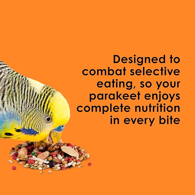 Kaytee Fiesta Parakeet Food, Nutritious and Fun Blend, Supports Skin, Feather, Digestion, Brain and Heart Health, 4.5 pounds