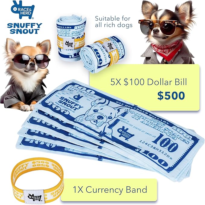 Race&Herd Dog Puzzle Toy - Snuffle Mat for Dogs Puzzle Feeder, Dog Enrichment Toys for Dogs, Interactive Pet Enrichment Toys Small Dogs, Puppy Mental Stimulation Puzzle Toy, Snuffle Money for Puppies