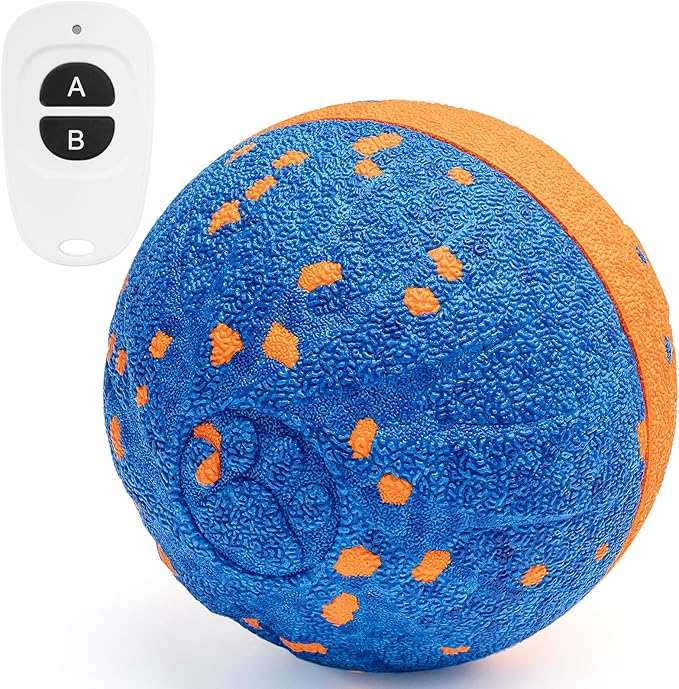 Upgraded Smart Interactive Dog Toys: 3 Interactive Modes Vibrating Ball with E-TPU Material, IPX7 Waterproof, Self-Moving/Bouncing/Rotating Ball for Medium/Large Dogs