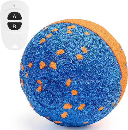 Upgraded Smart Interactive Dog Toys: 3 Interactive Modes Vibrating Ball with E-TPU Material, IPX7 Waterproof, Self-Moving/Bouncing/Rotating Ball for Medium/Large Dogs