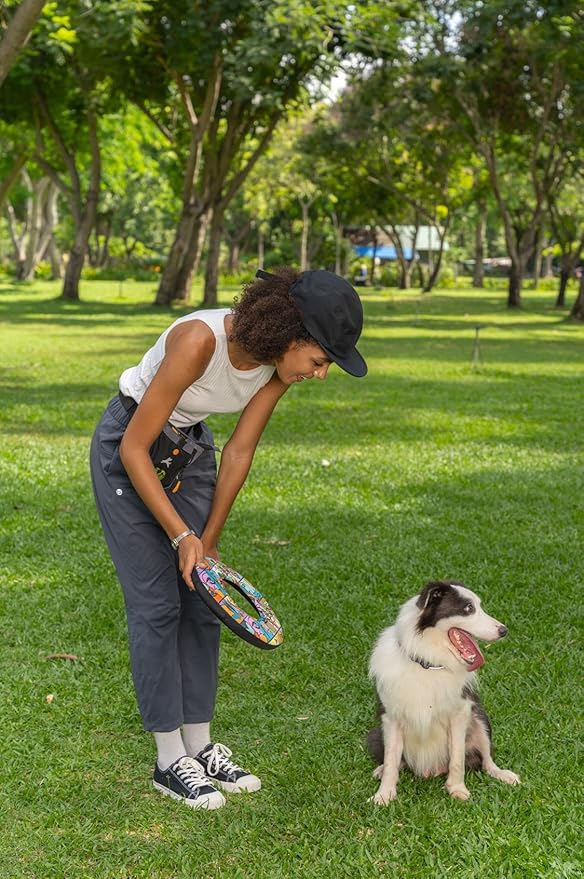 OllyDog Super Flyer | Durable Dog Frisbee | Soft & Lightweight Flying Disc | Gentle on Teeth & Gums | Water-Resistant Outdoor Toy (Cloud9)