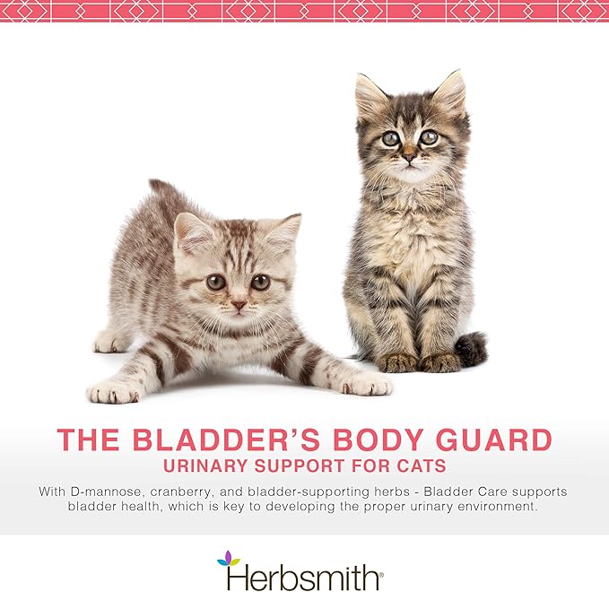 Herbsmith Bladder Care- Bladder Support for Cats- Urinary Tract Cat Supplement – Maintains Kidney Health for Cats– 75g