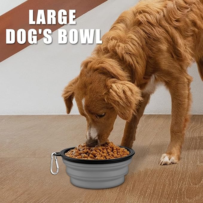 Collapsible Dog Bowl, Lightweight and Portable, Ideal for Hiking, Camping, and Outdoor Use
