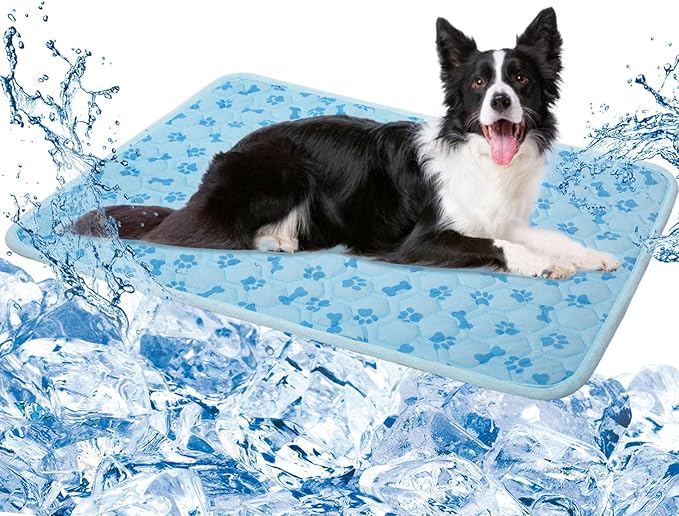 Dog Cooling Mat, Pet Cooling Mat for Dogs and Cats, Portable Summer Dog Cool Pad,Cool Bed for Pets, Premium Pet Cool Blanket for Summer