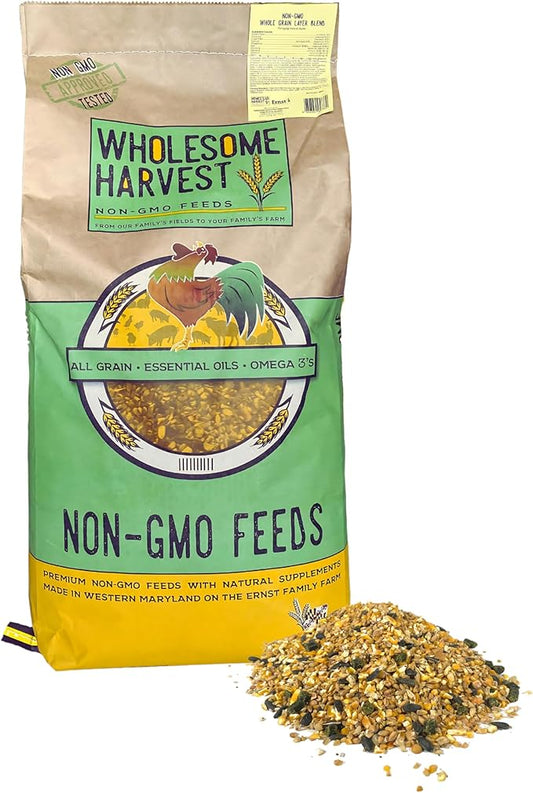 Homestead Harvest Non-GMO Whole Grain Layer Blend 16% for Laying Hens or Ducks 25lb