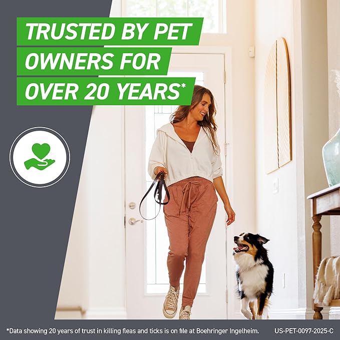 FRONTLINE Plus Flea and Tick Treatment for X-Large Dogs Up to 89 to 132 lbs. 3 Treatments