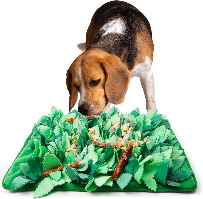 Snuffle Mat for Dogs & Cats, Interactive Toys for Busy Pets, Enrichment Toys to Slow Eating, Machine Washable Dog Feeding Mat