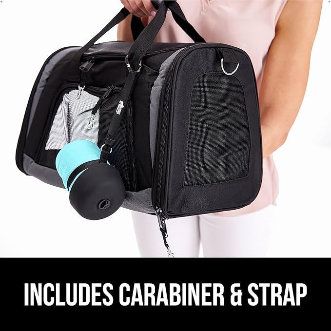 GORILLA GRIP Dog Water Bottle, Portable Water Bowl Dispenser for Dogs, 20 oz Leak Proof Pet Travel Squeeze Bottles, Food Grade Silicone, Puppy Essentials, Hiking Camping Trip Accessories, Turquoise