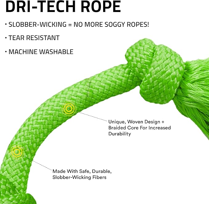 Playology Rope Toys for Dogs | Tug of War Dog Toy for Aggressive Chewers | Sweet Potato Scented Dog Toys | Medium Rope Toy for Interactive Play