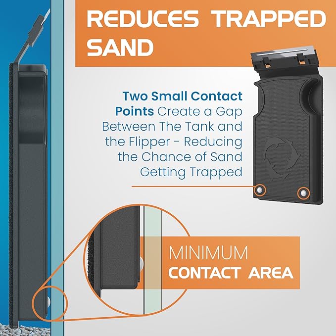 FL!PPER Flipper Magnetic Aquarium Glass Cleaner & Fish Tank Accessories | Effortless Algae Remover for Fish Tank (Standard)