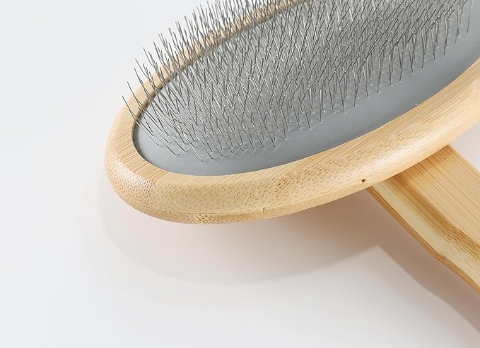 Dog Slicker Brush for Shedding Medium or Long Haired Pets Grooming Brush for Large Dogs to Remove Loose Hair Tangles and Knots L