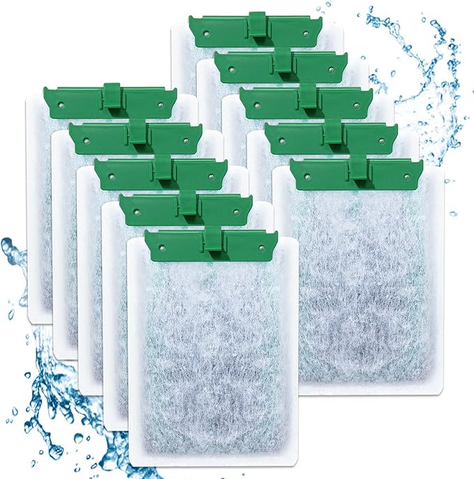 10PCS Medium Filter Cartridges Compatible with Tetra Whisper Bio-Bag Filter Cartridges Medium for Aquariums 10i IQ10 PF10, Fish Tank Filter Cartridges Power Filter Replacement for Tetra Filter