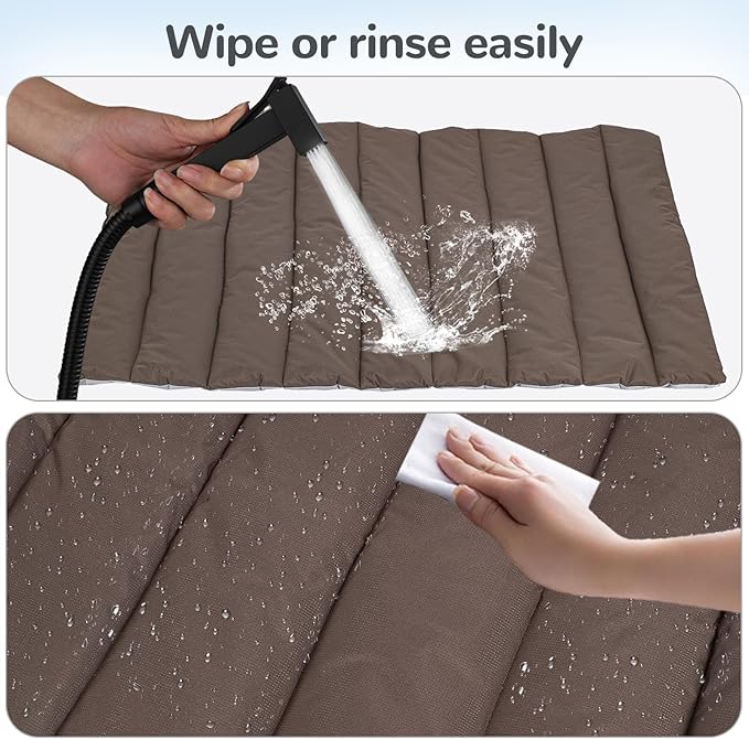 Heeyoo Outdoor Dog Bed, Waterproof Camping Dog Bed Mat, Machine Washable and Portable Travel Pet Pad Mat, Foldable Pet Beds for Small, Medium, and Large Dogs