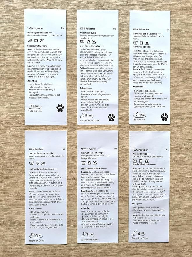 Miguel Washable Dog Bed for Medium Small Dogs, Calming Cuddle Cat Sofa Bed with High Sides, Rectangle Cat Beds for Indoor Cats Dog Bed with Anti-Slip Bottom, Blue 25 Inch