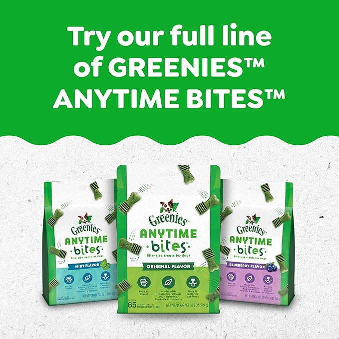 Greenies Anytime Bites Dog Treats, Original Flavor, 24 oz. Bag