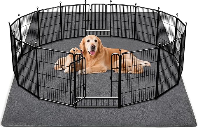 1 Pack Extra Large Washable Pee Pads for Dogs 72"x72" Reusable Dog Mat for Floor Non-Slip Waterproof Pee Pads for Dogs Fast Absorbent Pet Whelping Pads Puppy Playpen Mat for Incontinence, Housebreak