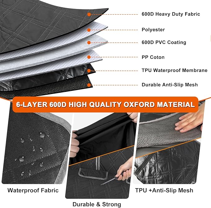 Dog Car Seat Cover Compatible with Nissan Rogue 2014-2025, Waterproof Pet Bench Seat Cover for Back Seat, 600D Heavy Duty Scratch Proof Nonslip Truck Seat Covers for Dogs