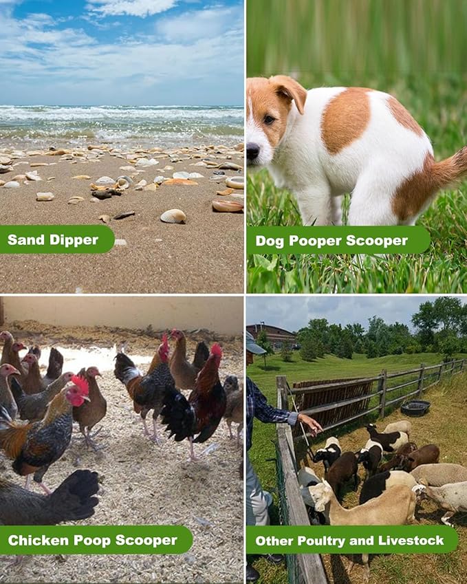 Large Chicken Poop Scooper, Chicken Coop Accessories,Metal Litter Scooper For Chicken,Chicken Coop Cleaning Tools,Heavy Duty Poop Shovel For Chicken Coop Accessories,Chicken Coop Must Haves (Blue)