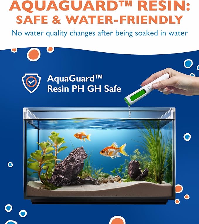 Large Aquarium Rock Decor – Natural Resin Rock Formation for Fish Tank, Ideal Aquarium Rocks Aquascaping Decor for Aquascaping & Tank Landscaping