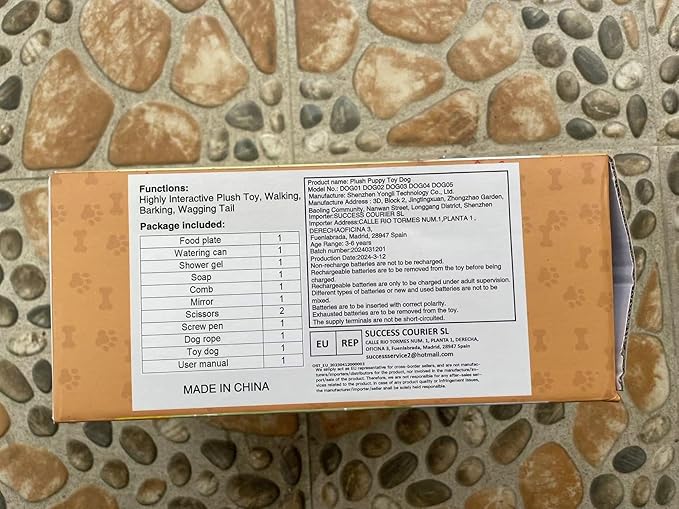 Interactive Walking Plush Puppy Toy Dog, Remote Control Electronic Robot Dog Realistic Wagging Tail, Rich Grooming Set, Gift Toy for Girls & Boys, Kids Age 3, 4, 5, 6 (Accessories Updated)